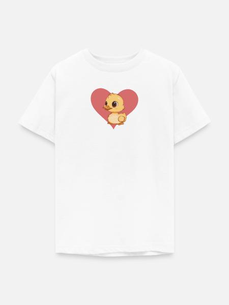 Schnabel Entchen - Teenager T-Shirt - Weiß