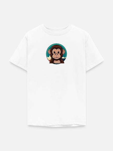 Affe Zootier - Teenager T-Shirt - Weiß