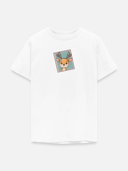 Hirsch Rehkitz Hirschjagd - Teenager T-Shirt - Weiß