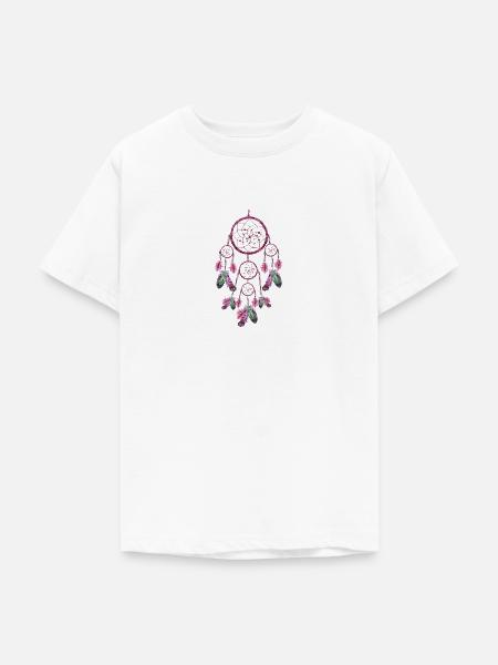 TRAUMFÄNGER NATIVE - Teenager T-Shirt - Weiß