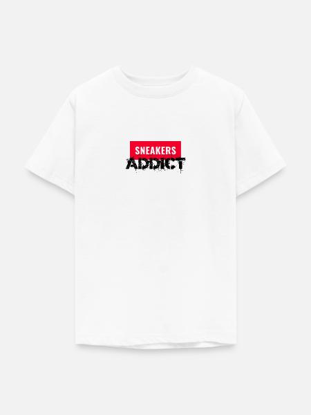 Süchtige Turnschuhe - Teenager T-Shirt - Weiß