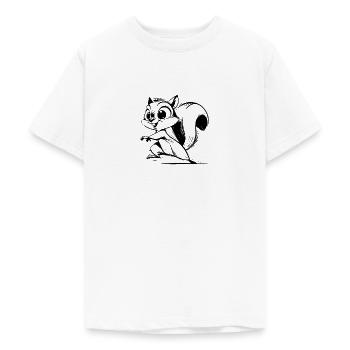 Mignon bébé écureuil dessin au crayon - T-shirt Ado - blanc - Devant - AI Model Teenager Male dark (155cm)