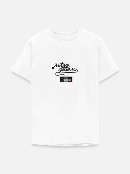 Retro Gamer NES - Teenager T-Shirt - Weiß
