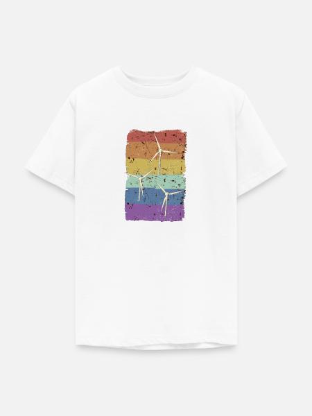 Diverse Windräder (2) - Teenager T-Shirt - Weiß