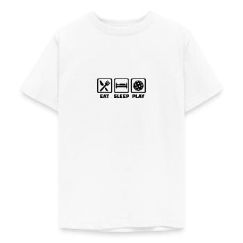 Floorball - Teenager T-Shirt - Weiß - Vorne - AI Model Teenager Male dark (155cm)