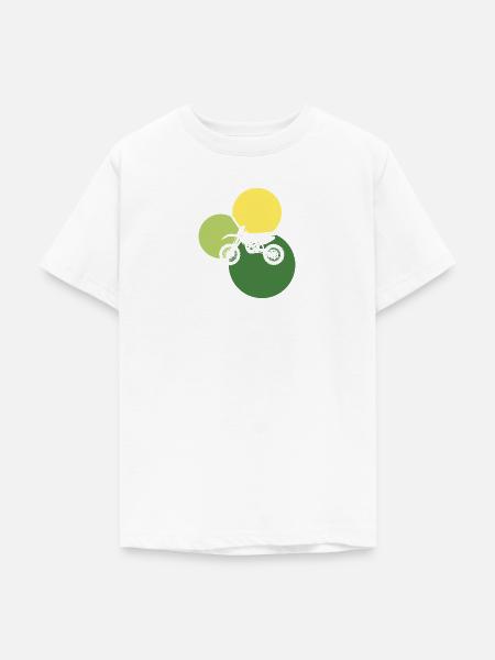 Motorrad Stunt - Teenager T-Shirt - Weiß