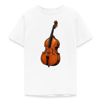 Kontrabass - Teenager T-Shirt - Weiß - Vorne - AI Model Teenager Male dark (155cm)