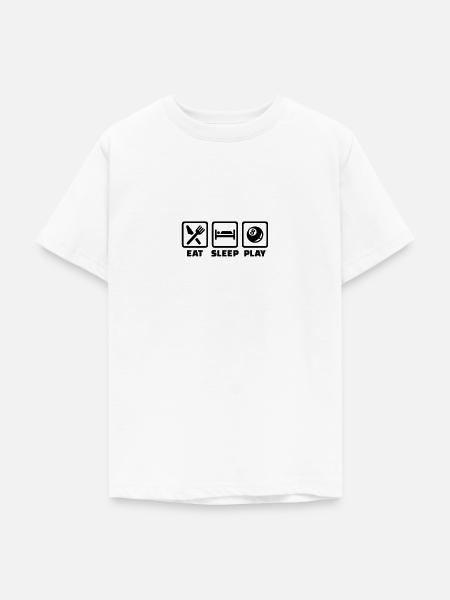 Billard - Teenager T-Shirt - Weiß