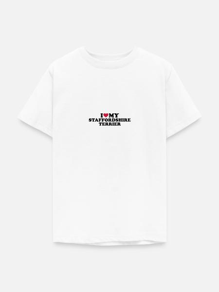 Staffordshire Terrier - Teenager T-Shirt - Weiß