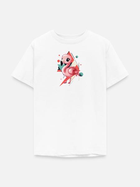 Flamingo Wasservogel Flamenco - Teenager T-Shirt - Weiß