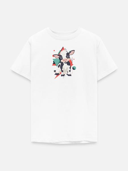 Kuh Rind - Teenager T-Shirt - Weiß