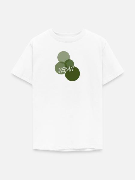 Vegan Speise Bio - Teenager T-Shirt - Weiß