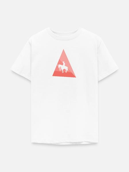Cowboy Rodeo Lasso - Teenager T-Shirt - Weiß