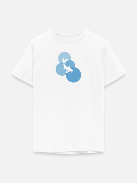 Koi Fisch Fischkopf - Teenager T-Shirt - Weiß