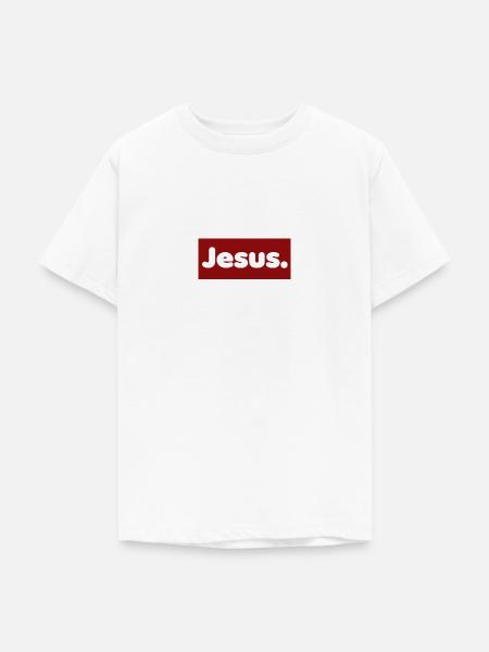 Jesus. Cooles Motiv - Teenager T-Shirt - Weiß