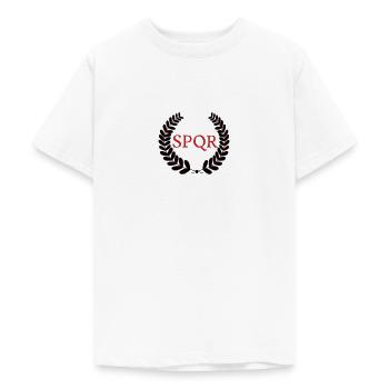 Lorbeer SPQR - Teenager T-Shirt - Weiß - Vorne - AI Model Teenager Male dark (155cm)