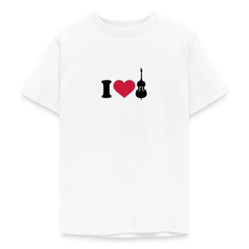 Kontrabass - Teenager T-Shirt - Weiß - Vorne - AI Model Teenager Male dark (155cm)