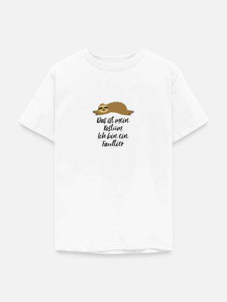 Faultier Kostüm - Teenager T-Shirt - Weiß