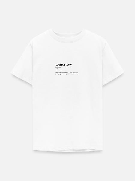 tomorrow definition - Teenager T-Shirt - Weiß