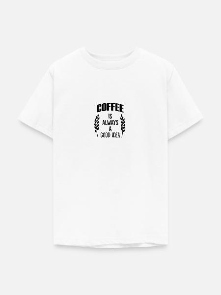 Kaffee Kaffeebohne - Teenager T-Shirt - Weiß
