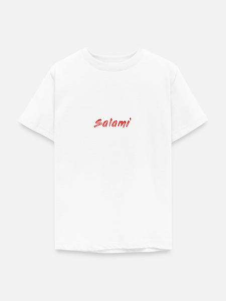 Salami - Teenager T-Shirt - Weiß