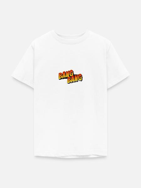 BANG BANG - Comic Schriftzug - Teenager T-Shirt - Weiß
