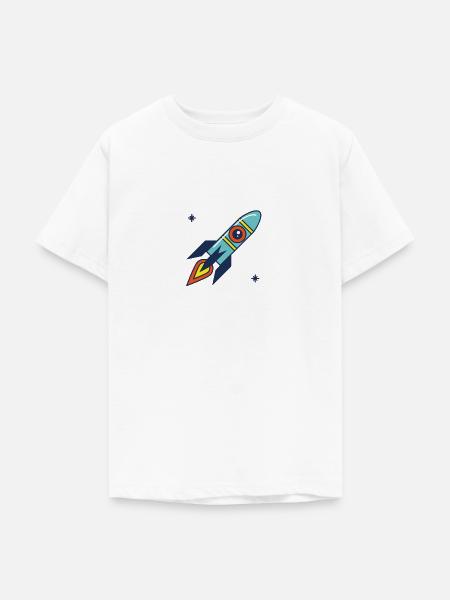 Rakete - Teenager T-Shirt - Weiß