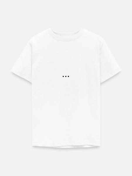 ... - Punkt Punkt Punkt - Teenager T-Shirt - Weiß