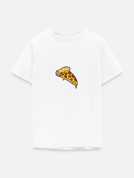 Pizza Slice Geschenk - Teenager T-Shirt - Weiß