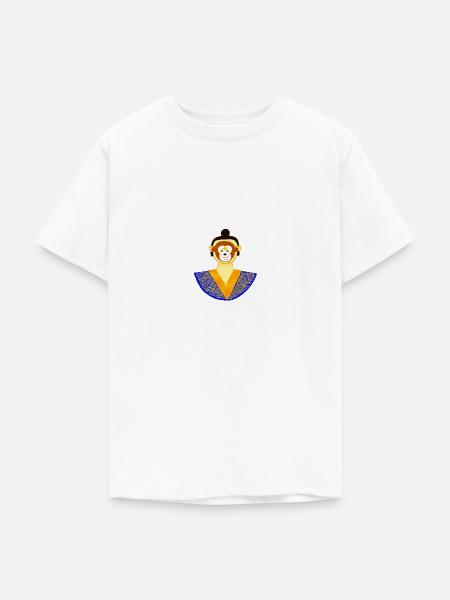 Ein Mann hinter der Affenmaske - Teenager T-Shirt - Weiß