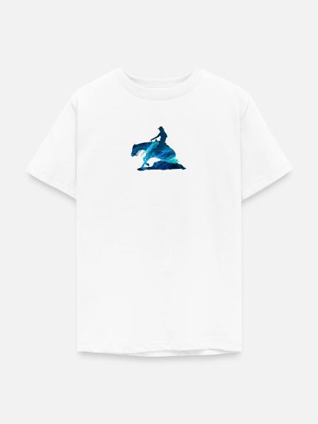 Reining star - Teenager T-Shirt - Weiß