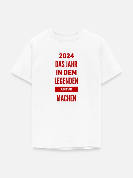 Abi - Abitur - Teenager T-Shirt - Weiß