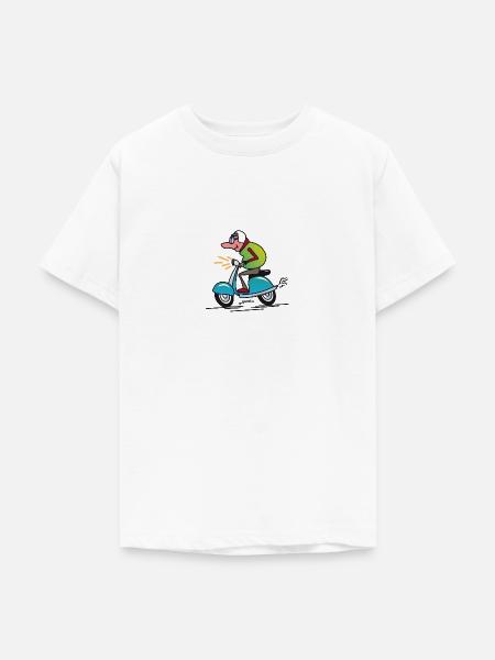 gambo Roller - Teenager T-Shirt - Weiß