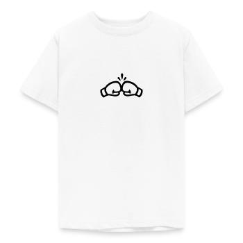 Boxing Gloves - Teenage T-Shirt - white - Front - AI Model Teenager Male dark (155cm)