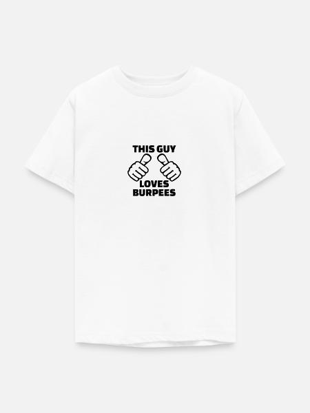 Burpees - Teenager T-Shirt - Weiß