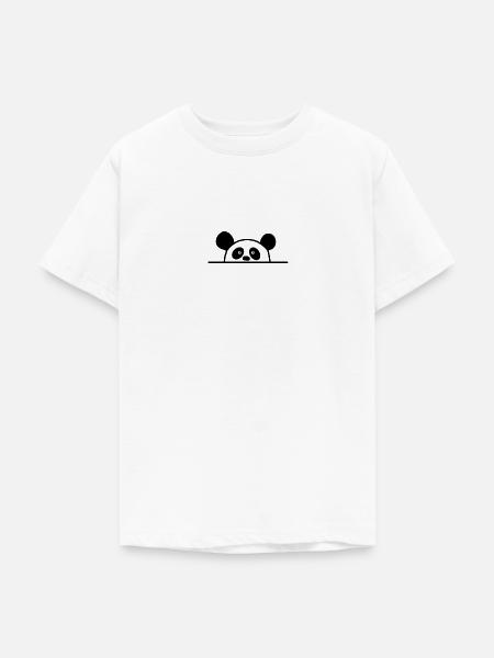 Panda - Teenager T-Shirt - Weiß