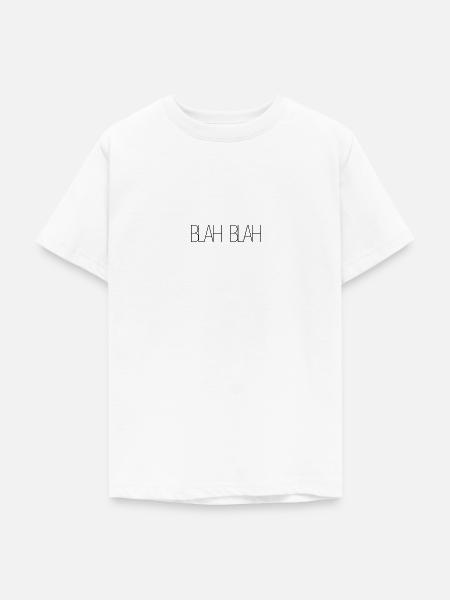 Blah Blah - Teenager T-Shirt - Weiß