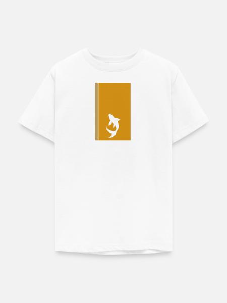 Koi Fischkopf Fisch - Teenager T-Shirt - Weiß