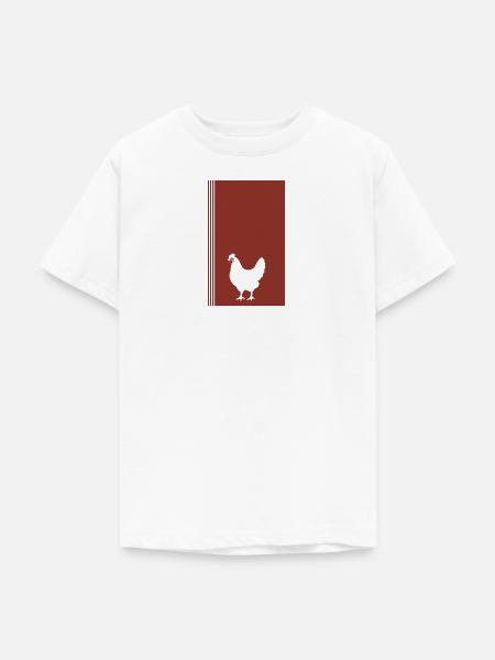 Huhn Ei - Teenager T-Shirt - Weiß