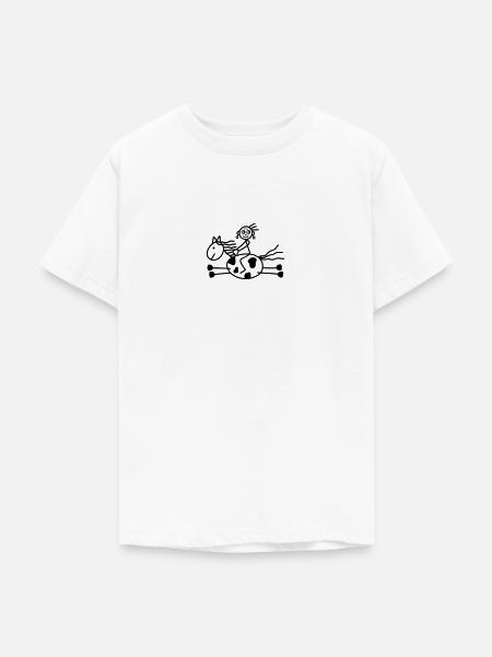 Reiterin - Westernreiten - Teenager T-Shirt - Weiß