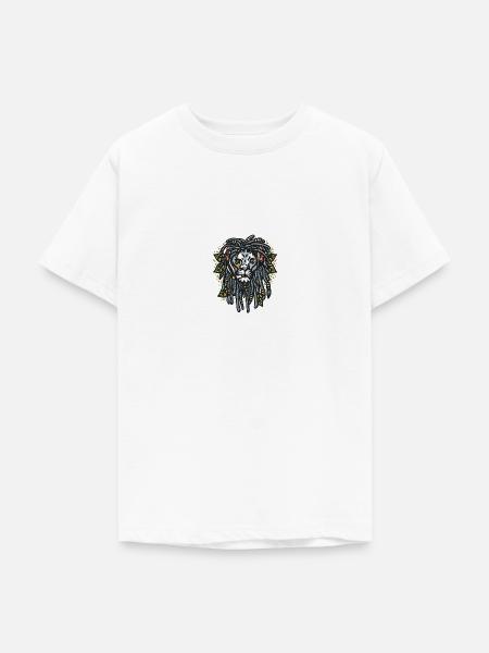 Rastafari Lion Rasta - Teenager T-Shirt - Weiß