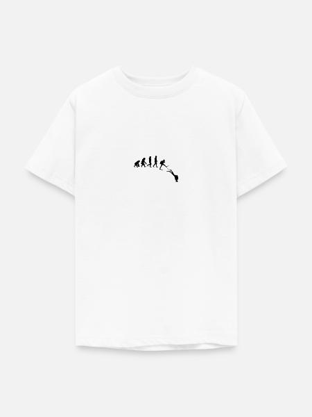 Taucher Evolution Tauchen Geschenkidee - Teenager T-Shirt - Weiß