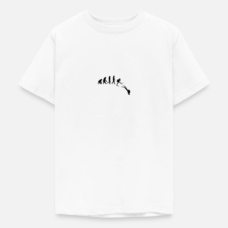 Idée cadeau plongée plongée évolution - T-shirt Ado - blanc