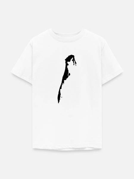 Hiddensee-Karte - Teenager T-Shirt - Weiß