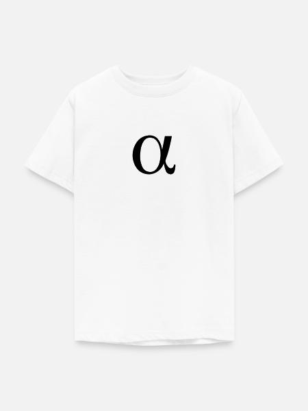 Alpha - Teenager T-Shirt - Weiß