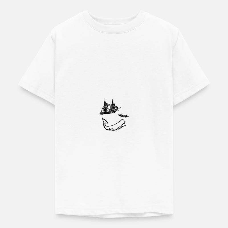 Moby Dick - T-shirt Ado - blanc