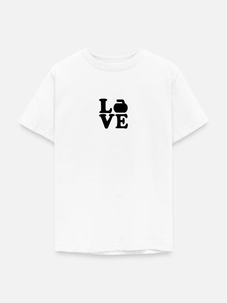 Curling - Teenager T-Shirt - Weiß
