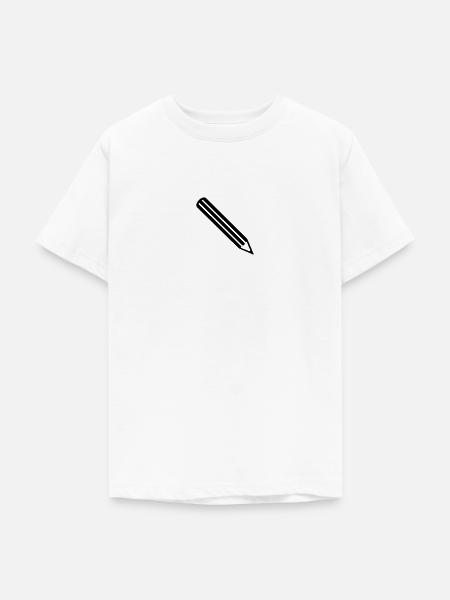 Stift - Teenager T-Shirt - Weiß