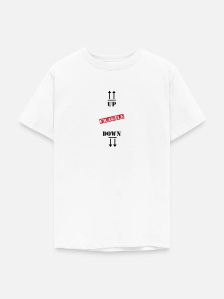 hoch niedrig - Teenager T-Shirt - Weiß