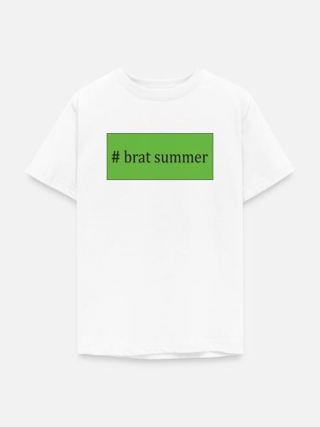 # brat summer - Teenager T-Shirt - Weiß